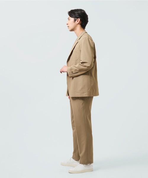 LANVIN collection(ランバン コレクション)の「2WAY STRECH ROBERT JACKET【2WAYストレッチ ロベールジャケット】(テーラードジャケット・メンズ・ベージュ/ネイビー・46/48/50)」の5枚目の写真