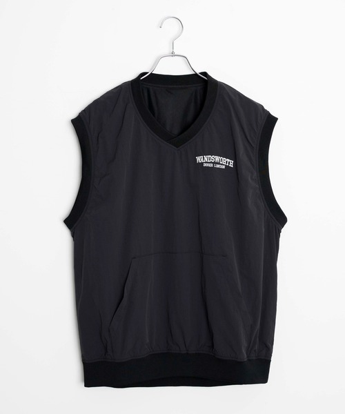 WEGO（ウィゴー）の「WEGO/ナイロンVネックベスト（ベスト・メンズ・ブラック/ベージュ・MEDIUM/LARGE）」の13枚目の写真