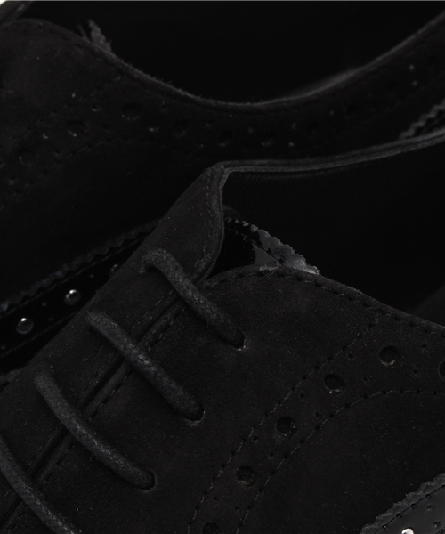 ROSE BUD（ローズバッド）の「(ROSE BUD)21028 PEACE WING TIP W/STUDS SHOES ウイングチップシューズ（ドレスシューズ・レディース・ブラック・36/37/39/38）」の5枚目の写真