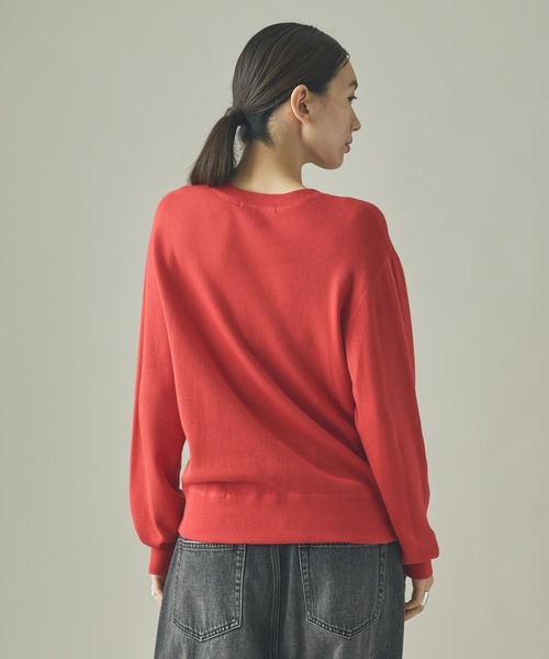 Curensology（カレンソロジー）の「Curensology(カレンソロジー)/クリーミーコットンプルオーバー（Tシャツ/カットソー・レディース・ベージュ/チャコールグレー/ブラック/レッド・FREE）」の17枚目の写真