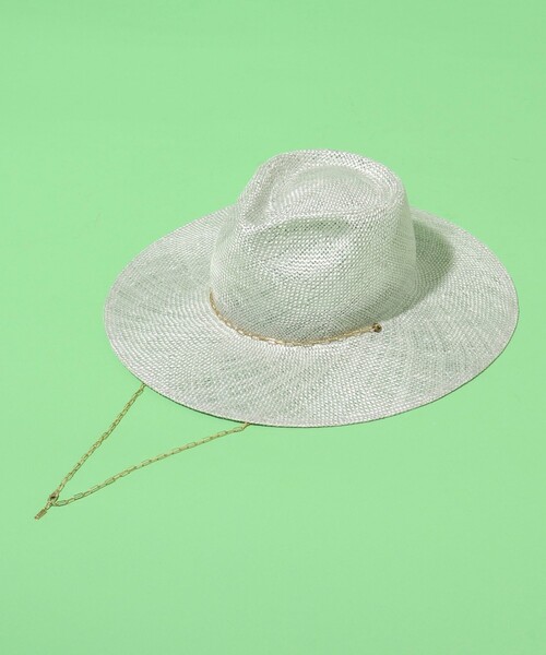 NOLLEY’S（ノーリーズ）の「チェーンポイント中折ハット（ハット・レディース・ベージュ/グレー・FREE）」の7枚目の写真