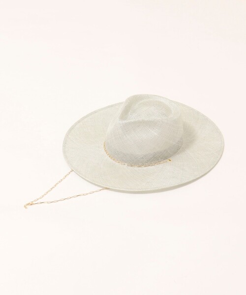 NOLLEY’S（ノーリーズ）の「チェーンポイント中折ハット（ハット・レディース・ベージュ/グレー・FREE）」の13枚目の写真
