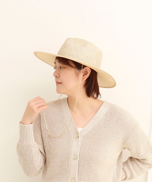 NOLLEY’S（ノーリーズ）の「チェーンポイント中折ハット（ハット・レディース・ベージュ/グレー・FREE）」の14枚目の写真