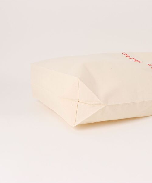 mimi toujours（ミミトゥジュール）の「手書きプリント キャンバス トート mimi toujours×しお（トートバッグ・レディース・レッド/ブラウン・フリー）」の20枚目の写真