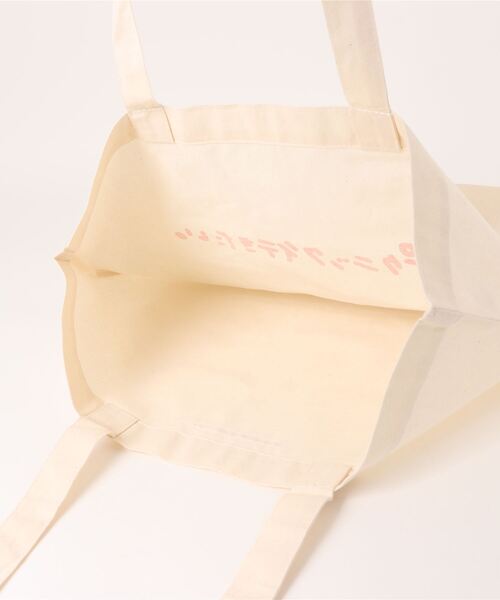 mimi toujours（ミミトゥジュール）の「手書きプリント キャンバス トート mimi toujours×しお（トートバッグ・レディース・レッド/ブラウン・フリー）」の21枚目の写真