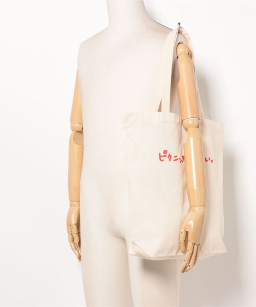 mimi toujours（ミミトゥジュール）の「手書きプリント キャンバス トート mimi toujours×しお（トートバッグ・レディース・レッド/ブラウン・フリー）」の22枚目の写真