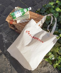 mimi toujours | 手書きプリント キャンバス トート mimi toujours×しお(トートバッグ)