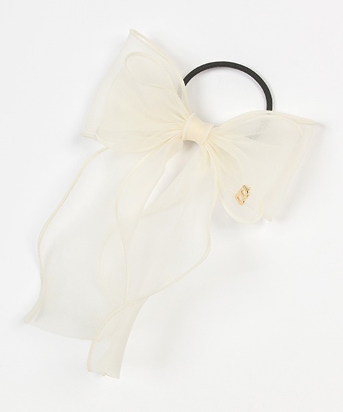 by LOVEiT（バイラビット）の「リボンポニー（ヘアゴム・キッズ・ラベンダー/アイボリー/ブルー・FREE）」の2枚目の写真