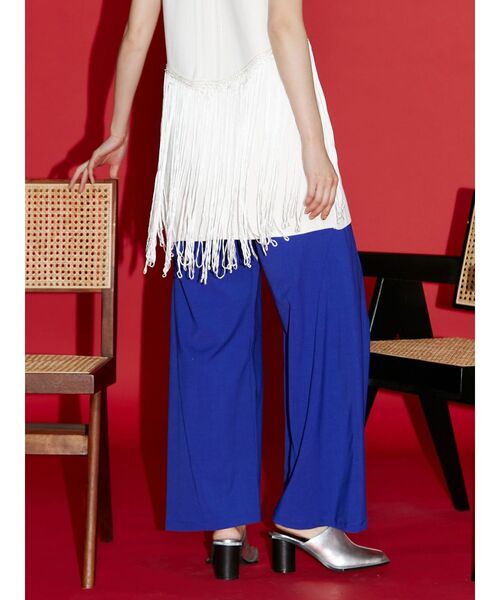 UN3D.(アンスリード)の「FLARE WIDE PT / フレアワイドパンツ(その他パンツ・レディース・ブルー/ブラック・38/36)」の11枚目の写真