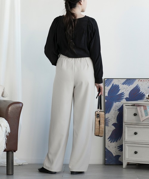 aimoha(アイモハ)の「ハイウエストワイドパンツ(その他パンツ・レディース・ホワイト/ブラウン/ブラック・SMALL/MEDIUM/LARGE)」の8枚目の写真
