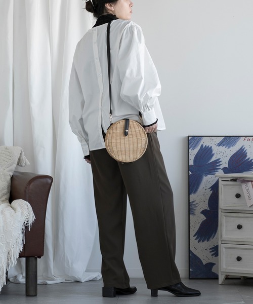 aimoha(アイモハ)の「ハイウエストワイドパンツ(その他パンツ・レディース・ホワイト/ブラウン/ブラック・SMALL/MEDIUM/LARGE)」の14枚目の写真