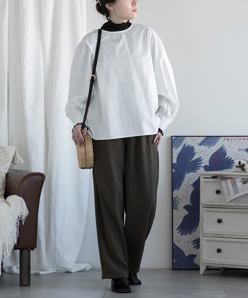 aimoha(アイモハ)の「ハイウエストワイドパンツ(その他パンツ・レディース・ホワイト/ブラウン/ブラック・SMALL/MEDIUM/LARGE)」の15枚目の写真