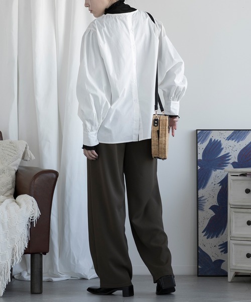 aimoha(アイモハ)の「ハイウエストワイドパンツ(その他パンツ・レディース・ホワイト/ブラウン/ブラック・SMALL/MEDIUM/LARGE)」の16枚目の写真