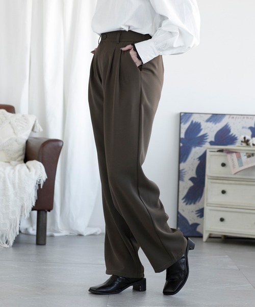 aimoha(アイモハ)の「ハイウエストワイドパンツ(その他パンツ・レディース・ホワイト/ブラウン/ブラック・SMALL/MEDIUM/LARGE)」の18枚目の写真