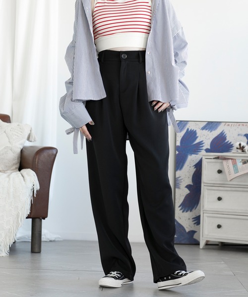 aimoha(アイモハ)の「ハイウエストワイドパンツ(その他パンツ・レディース・ホワイト/ブラウン/ブラック・SMALL/MEDIUM/LARGE)」の11枚目の写真