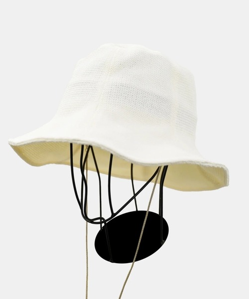 Nine Tailor(ナインテイラー)の「【Nine Tailor】 Celosia Hat(ハット・メンズ・オフホワイト/ネイビー・FREE)」の2枚目の写真