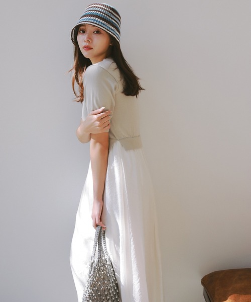 N.(N. Natural Beauty Basic)(エヌエヌナチュラルビューティーベーシック)の「◆マクラメ編みショルダーバッグ(ショルダーバッグ・レディース・ミント/ホワイト・FREE/フリ-)」の4枚目の写真