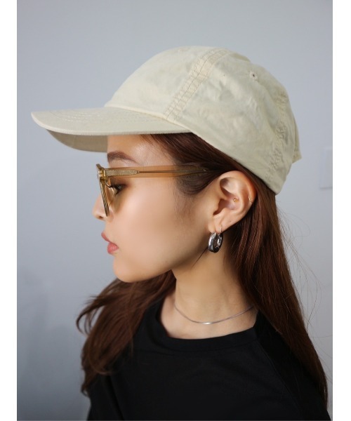 TRUNC（トランクエイティーエイト）の「Vintage Like BB Cap（キャップ・レディース・ブラック/アイボリー・FREE）」の10枚目の写真