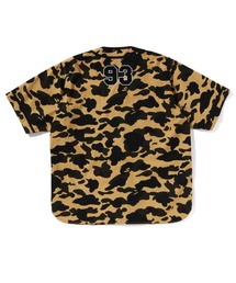 A BATHING APE エイプ ベースボールシャツ クリーム L A BATHING APE（アベイシングエイプ）の「1ST CAMO BASEBALL SHIRT