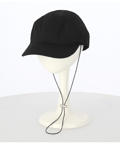 Settimissimo（セッティミッシモ）の「ストラップ付き 撥水コーティング ナイロン キャップ（キャップ・レディース・ブラック/ベージュ・FREE）」の11枚目の写真