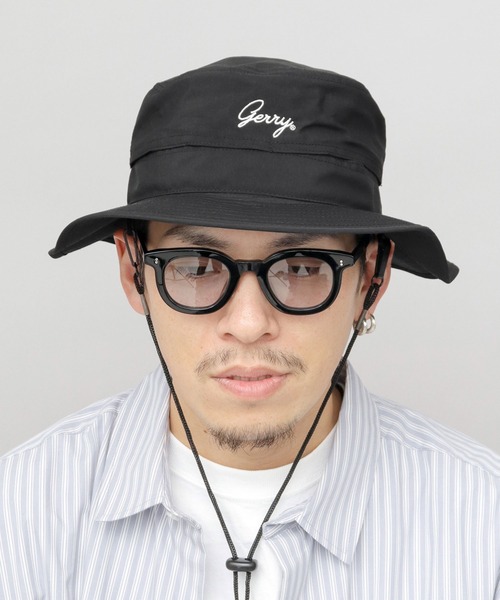 GERRY（ジェリー）の「撥水ナイロン アドベンチャーハット あご紐付き（ハット・メンズ・ブラック/ベージュ・FREE）」の7枚目の写真