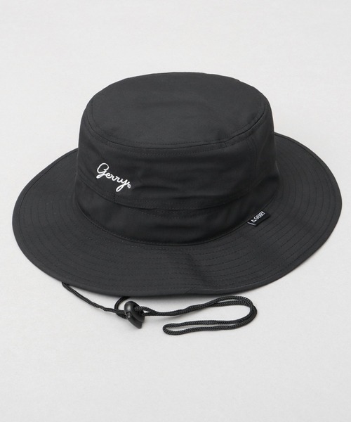 GERRY（ジェリー）の「撥水ナイロン アドベンチャーハット あご紐付き（ハット・メンズ・ブラック/ベージュ・FREE）」の3枚目の写真