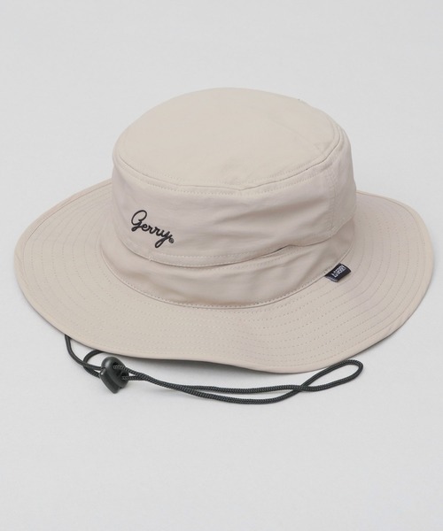 GERRY（ジェリー）の「撥水ナイロン アドベンチャーハット あご紐付き（ハット・メンズ・ブラック/ベージュ・FREE）」の4枚目の写真