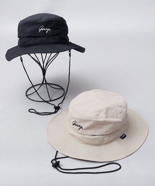 GERRY（ジェリー）の「撥水ナイロン アドベンチャーハット あご紐付き（ハット・メンズ・ブラック/ベージュ・FREE）」の15枚目の写真