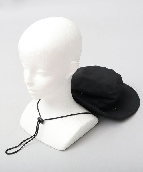 GERRY（ジェリー）の「撥水ナイロン アドベンチャーハット あご紐付き（ハット・メンズ・ブラック/ベージュ・FREE）」の19枚目の写真