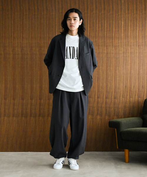 ”吸水速乾 / 接触冷感” EVALET シャドーチェック オーバーパンツ JOURNAL STANDARD（ジャーナルスタンダード）の「”吸水速乾