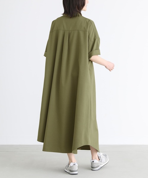 n'OrLABEL（ノアールレーベル）の「『ワークシャツワンピース』（シャツワンピース・レディース・カーキ/ブラック・FREE）」の5枚目の写真