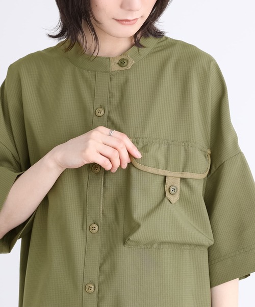 n'OrLABEL（ノアールレーベル）の「『ワークシャツワンピース』（シャツワンピース・レディース・カーキ/ブラック・FREE）」の8枚目の写真