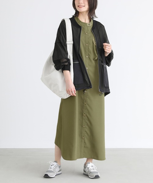 n'OrLABEL（ノアールレーベル）の「『ワークシャツワンピース』（シャツワンピース・レディース・カーキ/ブラック・FREE）」の11枚目の写真
