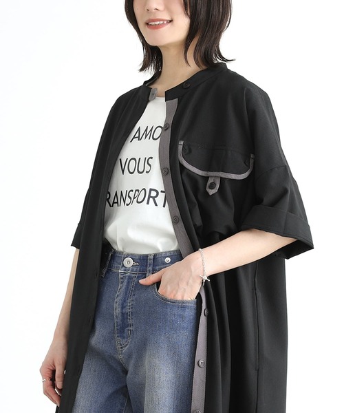 n'OrLABEL（ノアールレーベル）の「『ワークシャツワンピース』（シャツワンピース・レディース・カーキ/ブラック・FREE）」の15枚目の写真