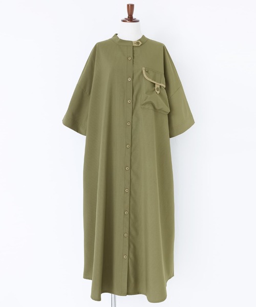 n'OrLABEL（ノアールレーベル）の「『ワークシャツワンピース』（シャツワンピース・レディース・カーキ/ブラック・FREE）」の18枚目の写真