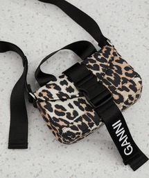 GANNI | 【GANNI(ガニー)】RECYCLED TECH MINI SATCHEL LEOPARD(ショルダーバッグ)