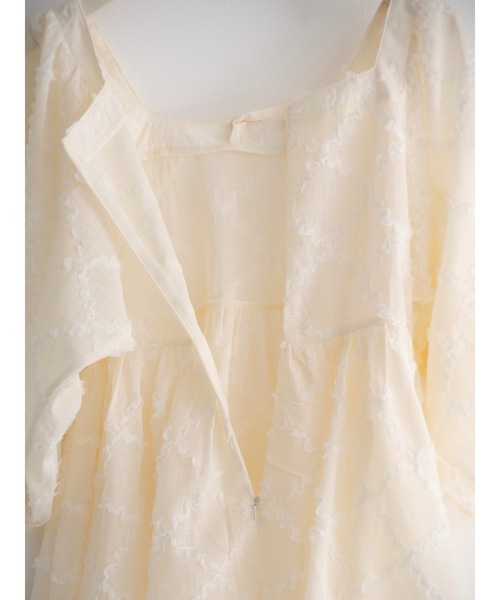 JUMELLE（ジュメロ）の「chesy top（シャツ/ブラウス・レディース・グレー/アイボリー・FREE）」の7枚目の写真