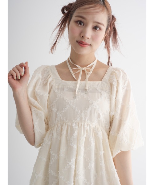 JUMELLE（ジュメロ）の「chesy top（シャツ/ブラウス・レディース・グレー/アイボリー・FREE）」の18枚目の写真