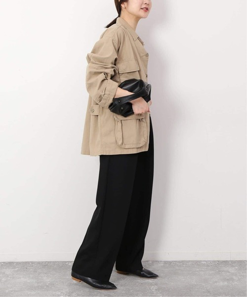 SLOBE IENA（スローブイエナ）の「《WEB限定/追加2》ダブルクロスイージードロストテーパード（スラックス・レディース・ブラック/ネイビー・38/40）」の11枚目の写真