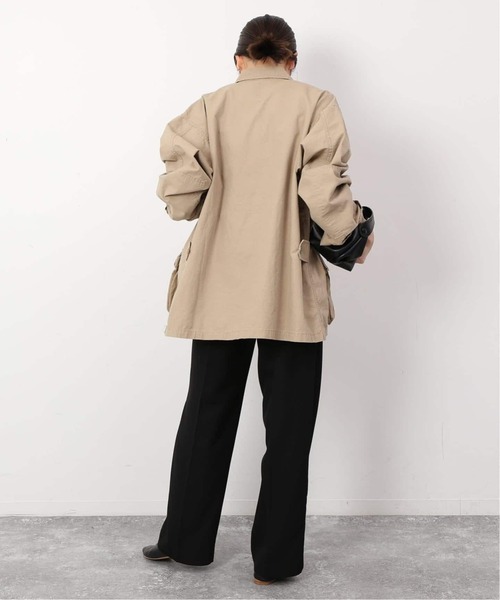 SLOBE IENA（スローブイエナ）の「《WEB限定/追加2》ダブルクロスイージードロストテーパード（スラックス・レディース・ブラック/ネイビー・38/40）」の12枚目の写真