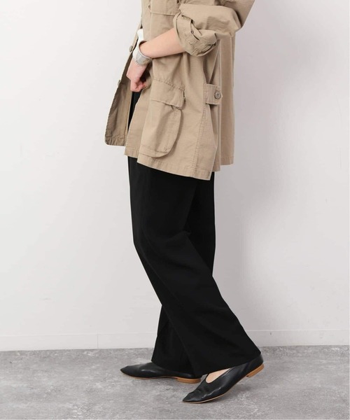 SLOBE IENA（スローブイエナ）の「《WEB限定/追加2》ダブルクロスイージードロストテーパード（スラックス・レディース・ブラック/ネイビー・38/40）」の14枚目の写真