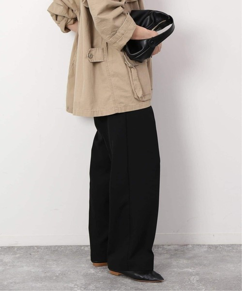 SLOBE IENA（スローブイエナ）の「《WEB限定/追加2》ダブルクロスイージードロストテーパード（スラックス・レディース・ブラック/ネイビー・38/40）」の15枚目の写真