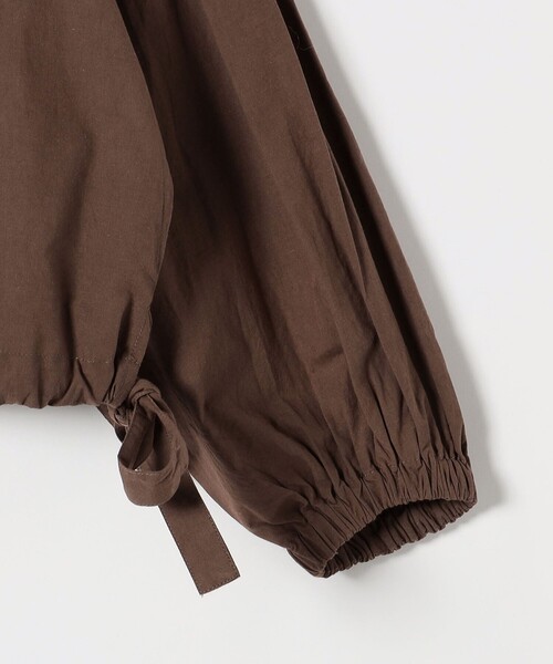 セール】SHIPS any:〈洗濯機可能〉ポプリン ステッチ ノーカラー