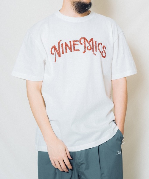 NineMicrophones（ナインマイクロフォンズ）の「ARCH TEE（Tシャツ/カットソー・メンズ・グレー/ブラック/ホワイト・MEDIUM/LARGE/X-LARGE/XX-LARGE/SMALL）」の7枚目の写真