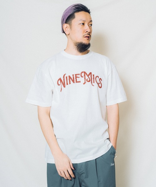 NineMicrophones（ナインマイクロフォンズ）の「ARCH TEE（Tシャツ/カットソー・メンズ・グレー/ブラック/ホワイト・MEDIUM/LARGE/X-LARGE/XX-LARGE/SMALL）」の8枚目の写真