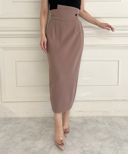 ROYAL PARTY(ロイヤルパーティー)の「ハイウエストスリットペンシルスカート(スカート・レディース・ベージュ/グレー/ブラック・マルチサイズ)」の5枚目の写真