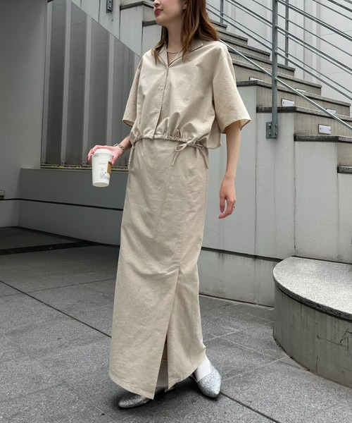 WILLOW（ウィロー）の「【willow】2WAYリネンスカート（スカート・レディース・ベージュ/ブラック・ONE SIZE）」の7枚目の写真