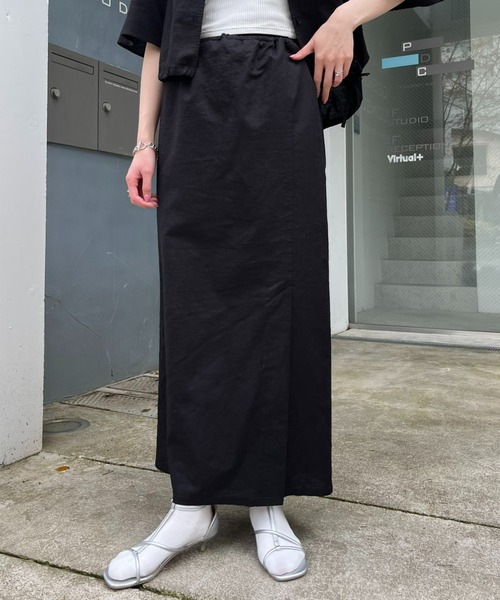 WILLOW（ウィロー）の「【willow】2WAYリネンスカート（スカート・レディース・ベージュ/ブラック・ONE SIZE）」の9枚目の写真