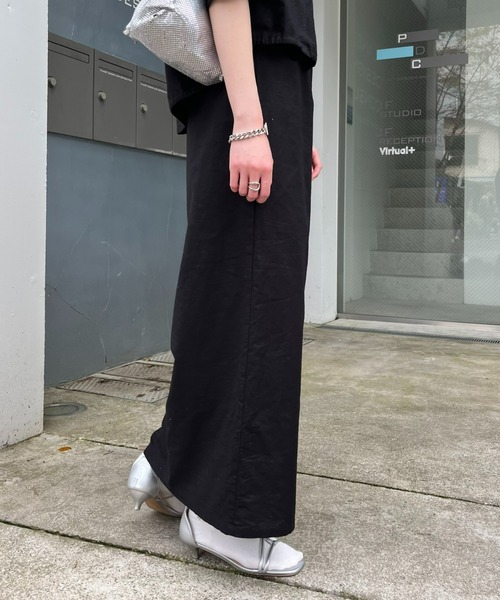 WILLOW（ウィロー）の「【willow】2WAYリネンスカート（スカート・レディース・ベージュ/ブラック・ONE SIZE）」の12枚目の写真