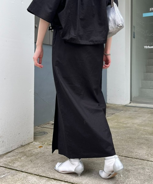 WILLOW（ウィロー）の「【willow】2WAYリネンスカート（スカート・レディース・ベージュ/ブラック・ONE SIZE）」の11枚目の写真